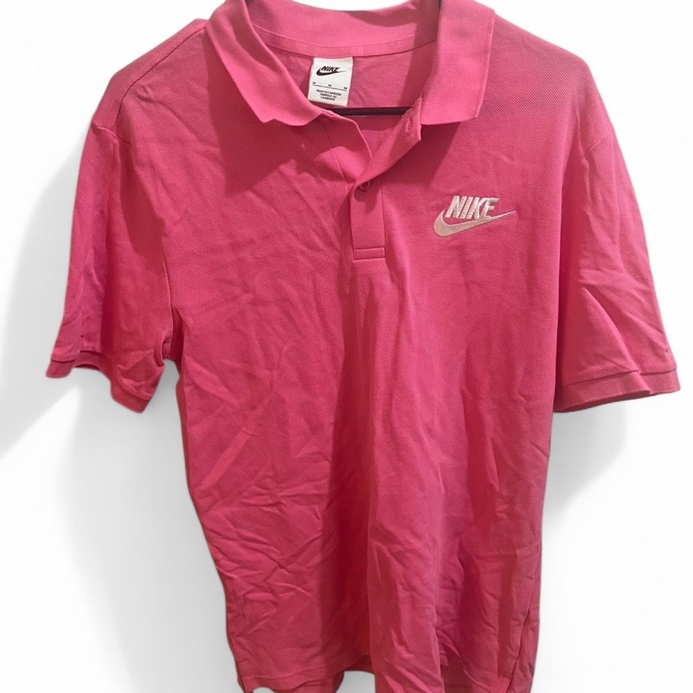 Nike Pink Polo Shirt Classic Design